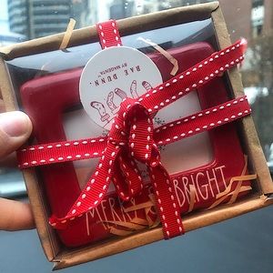 RAE DUNN: Picture Frame Christmas Ornament - “Merry & Bright” Holiday